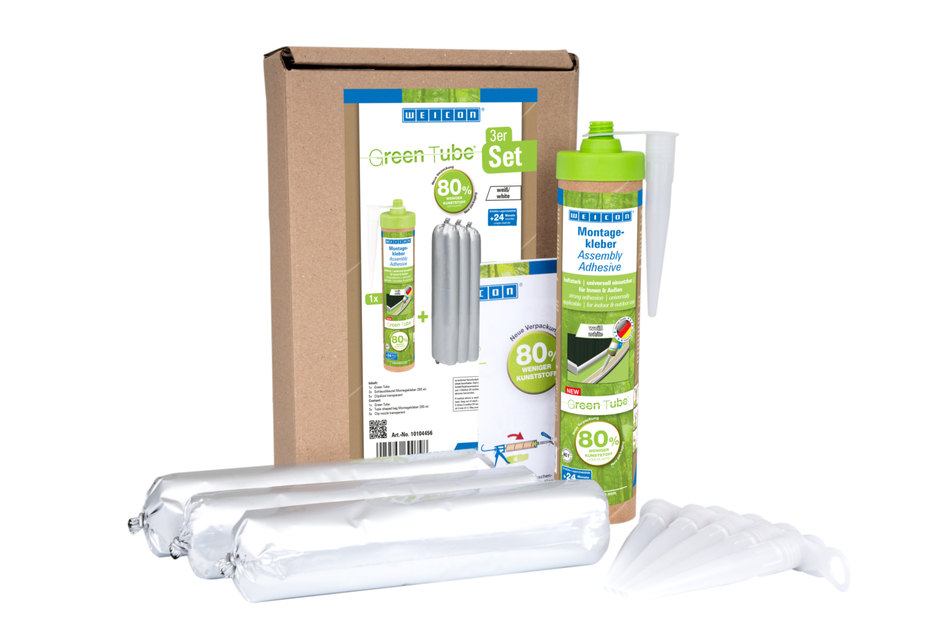 Colla per montaggio Green Tube WEICON | Forte adesivo universale per uso interno ed esterno Colla per montaggio Green Tube WEICON | Forte adesivo universale per uso interno ed esterno