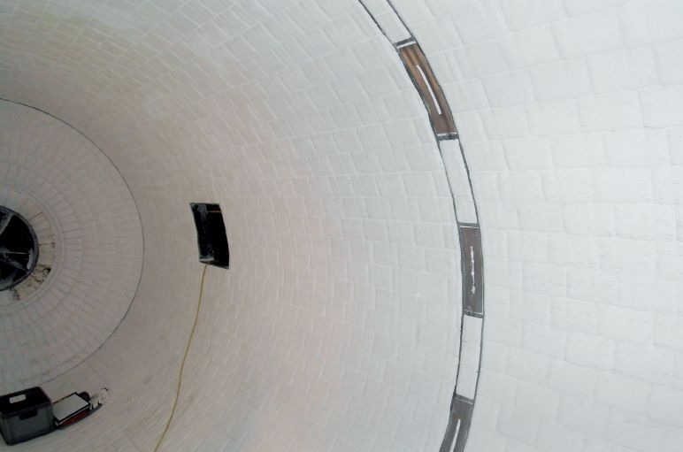 Weiße Mühle von Innen