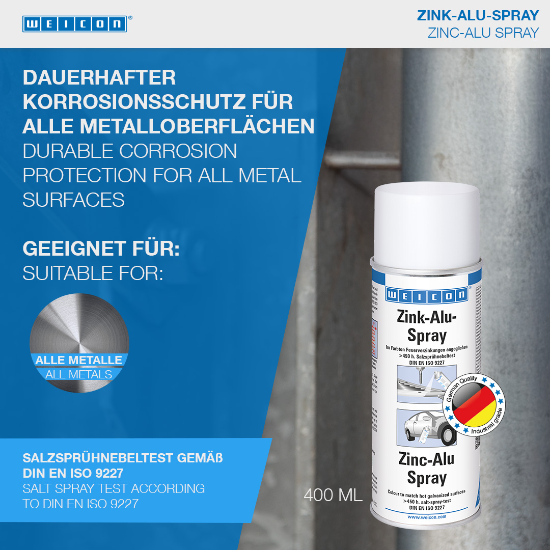 Spray Zinco/Alluminio | riparazione della zincatura danneggiata