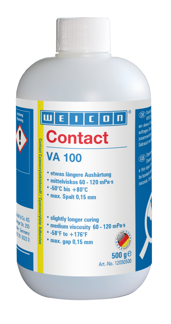 VA 100 Colla cianoacrilica | adesivo a contatto per metallo, plastica e gomma VA 100 Colla cianoacrilica | adesivo a contatto per metallo, plastica e gomma