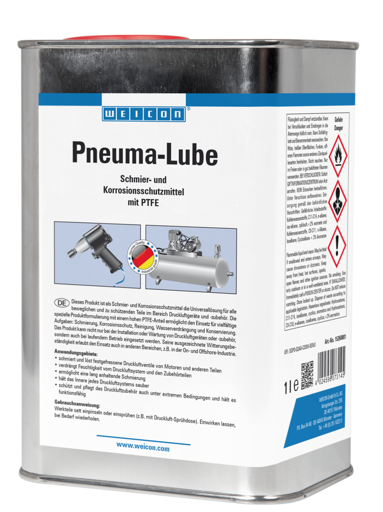 Pneuma-Lube | Lubrifiant avec PTFE pour outils pneumatiques