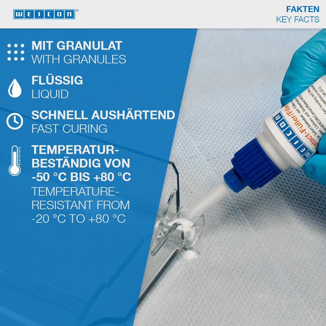 CA-Riempitivo Kit | transparent special filler and cyanoacrylate adhesive Contact VA 8312