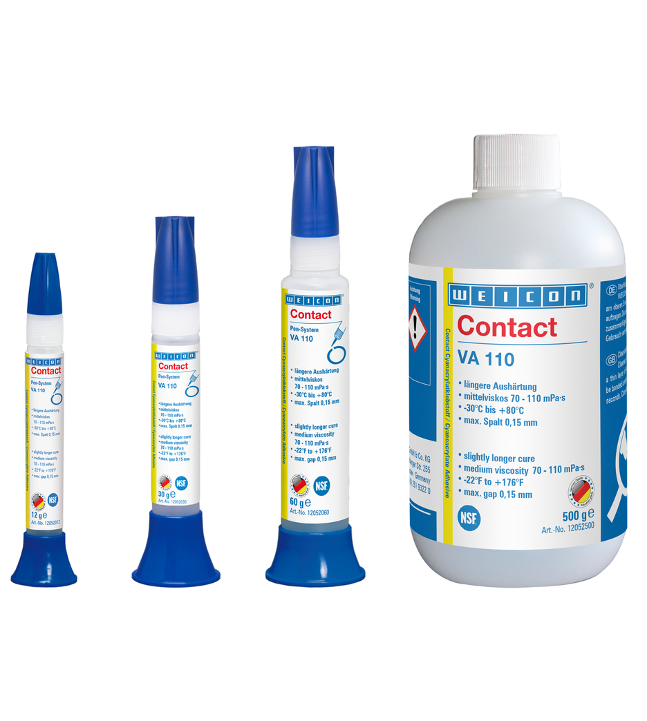 VA 110 Cyanoacrylate Adhesive | instant adhesive for the food and drinking water sector