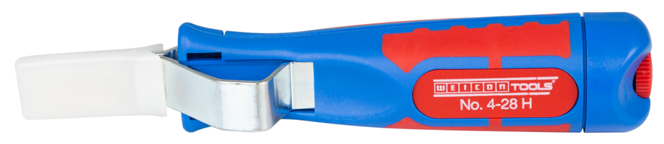 Cable Stripper No. 4 - 28 H | with 2-component and fibreglass-reinforced plastic handle I with hook blade and protective cap I working range 4 - 28 mm Ø Cable Stripper No. 4 - 28 H | with 2-component and fibreglass-reinforced plastic handle I with hook blade and protective cap I working range 4 - 28 mm Ø