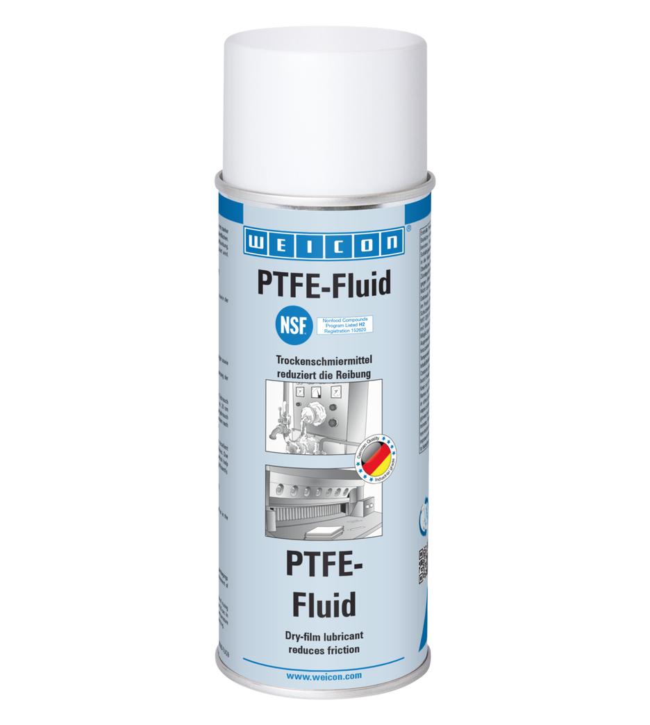 PTFE-Fluide | Lubrifiant sec sans graisse pour le secteur alimentaire NSF H2 PTFE-Fluide | Lubrifiant sec sans graisse pour le secteur alimentaire NSF H2