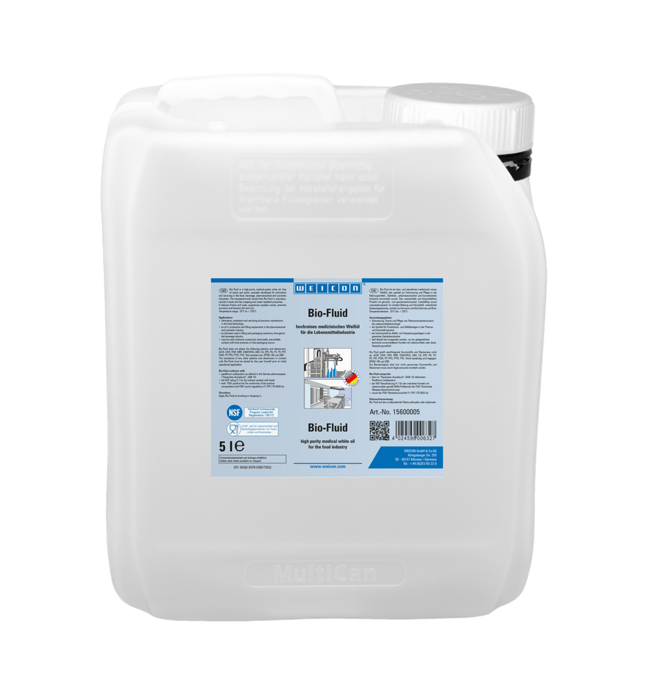 Bio-Fluide | Huile de lubrification et d'entretien pour le secteur alimentaire NSF H1
