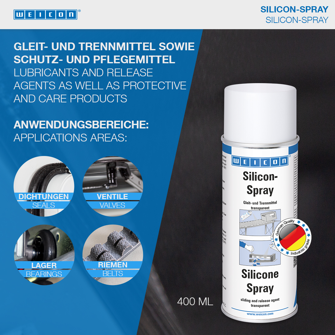 Spray Silicone | Agent de lubrification et séparation