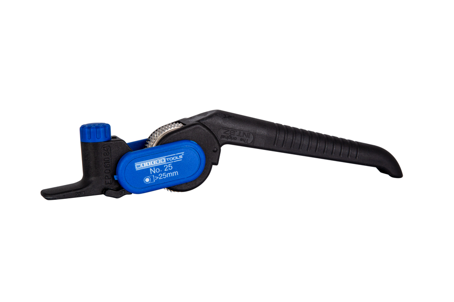 Coupeur de la Gaine Extérieure No. 25 | Couteaux à dégainer pour les coupes longitudinales et circulaires des câbles ronds à partir de 25 mm Ø Coupeur de la Gaine Extérieure No. 25 | Couteaux à dégainer pour les coupes longitudinales et circulaires des câbles ronds à partir de 25 mm Ø