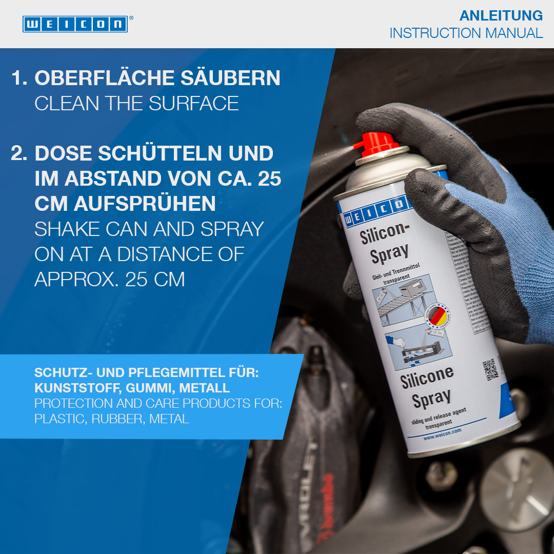 Spray Silicone | Agent de lubrification et séparation