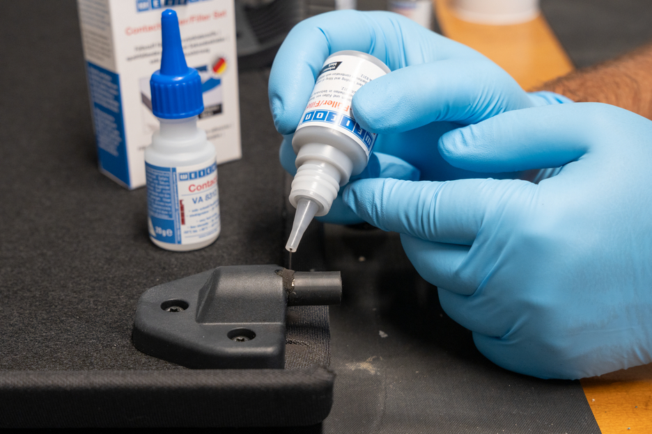CA-Riempitivo Kit | transparent special filler and cyanoacrylate adhesive Contact VA 8312