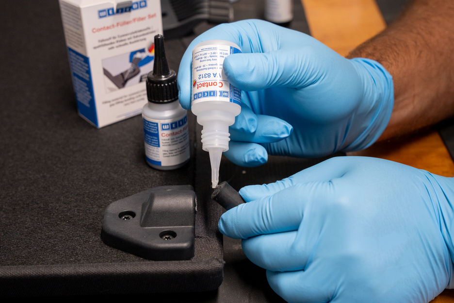 CA-Riempitivo Kit | transparent special filler and cyanoacrylate adhesive Contact VA 8312