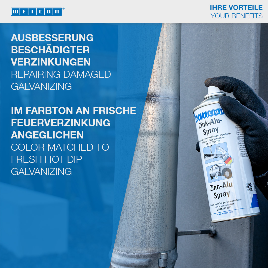 Spray Zinc-Alu | Réparation de galvanisations endommagées
