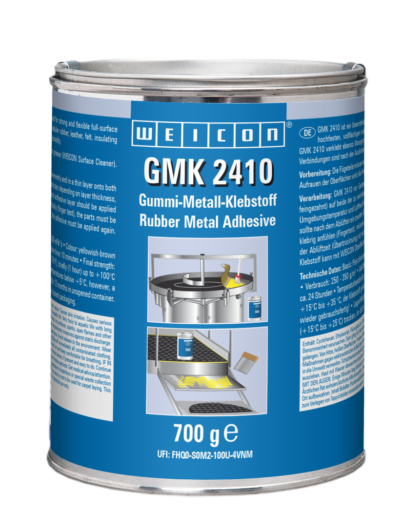 GMK 2410 adesivo di contatto | Adesivo monocomponente per gomma e metallo ad alta resistenza e a rapido indurimento