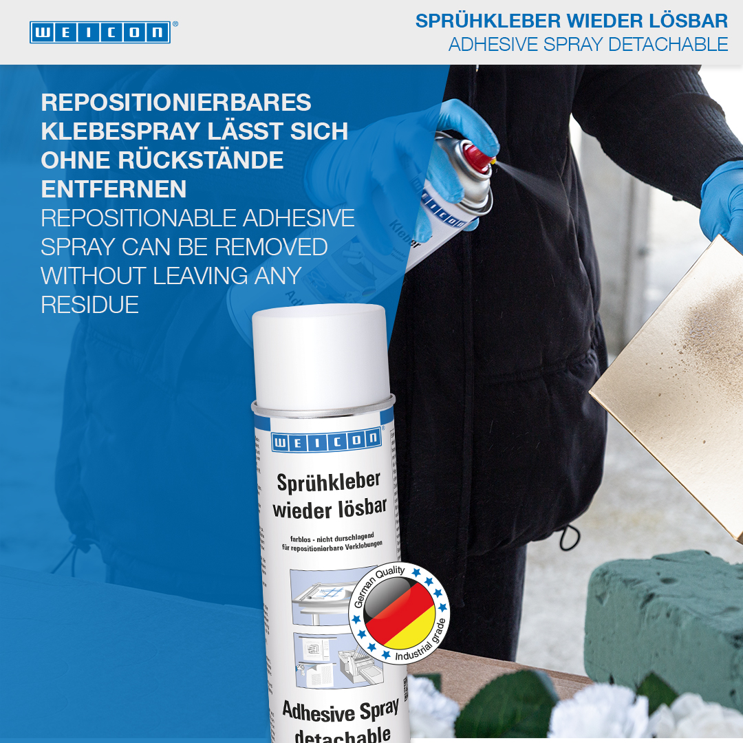 Adhesive Spray detachable | sprayable contact adhesive for light materials