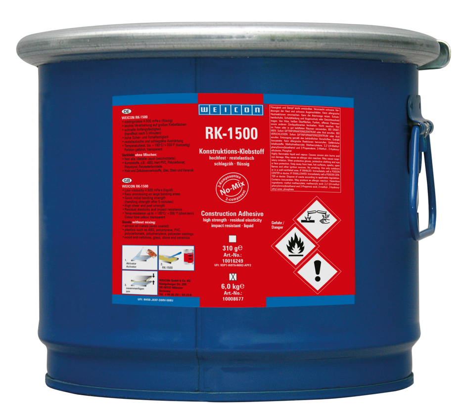 RK-1500 Adhésif Structural | Adhésif structural acrylate, adhésif liquide no-mix