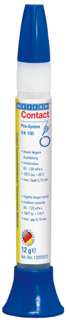 VA 100 Colla cianoacrilica | adesivo a contatto per metallo, plastica e gomma