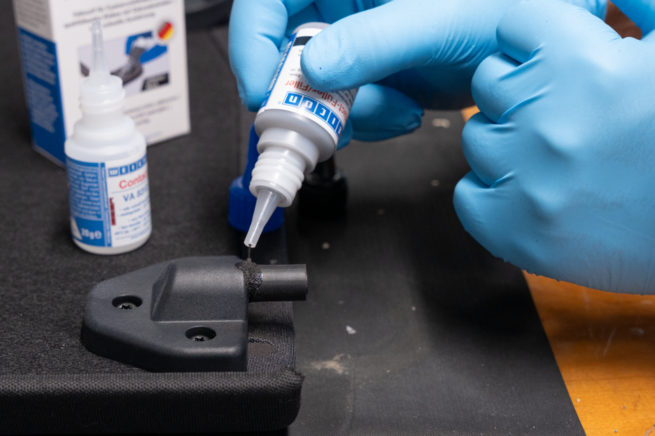 Contact-Filler Set | black special filler and cyanoacrylate adhesive Contact VA 8312