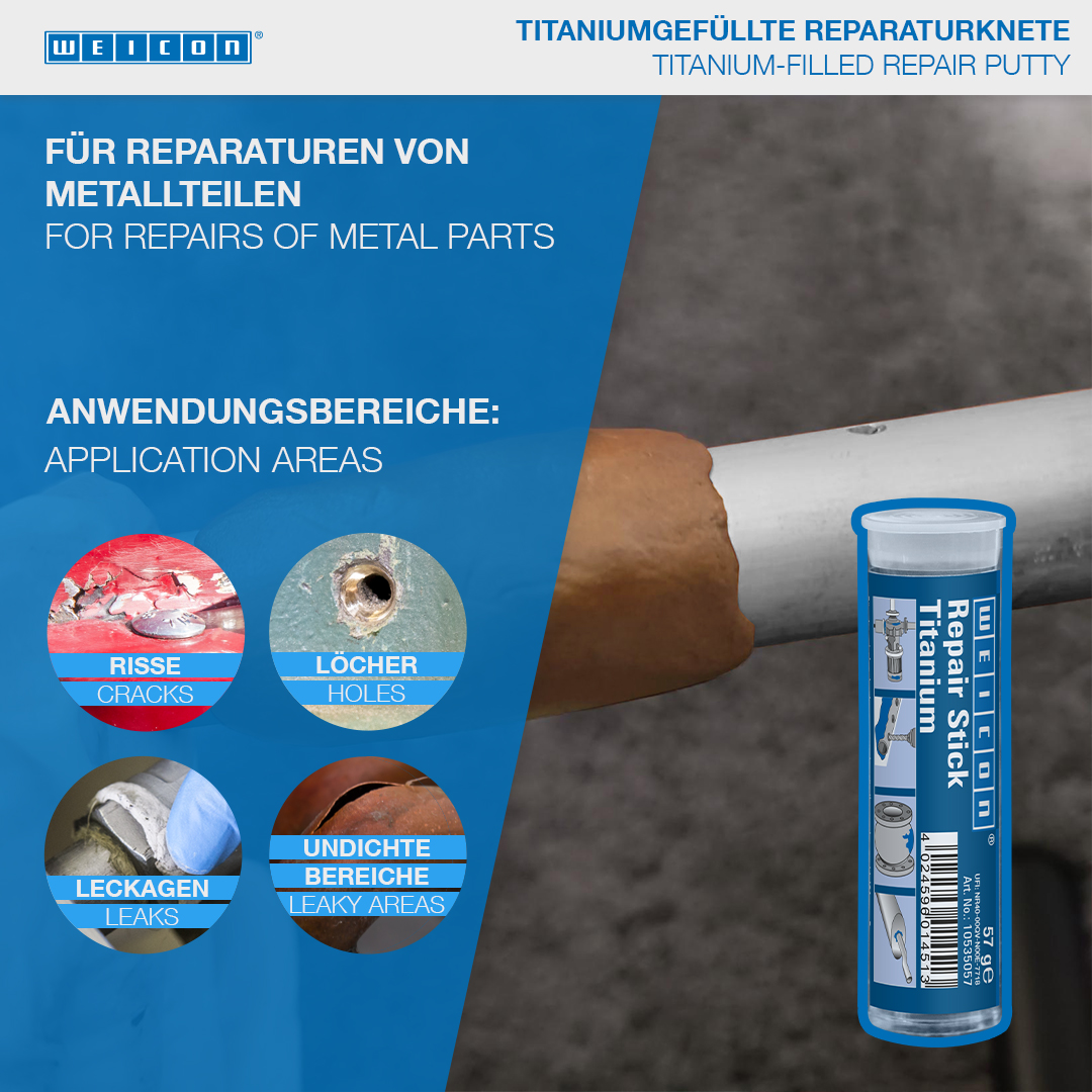 Barretta Titanio | Stucco per riparazioni, resistente alle alte temperature