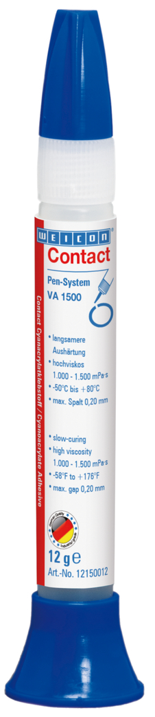 VA 1500 Adhésif Cyanoacrylate | Adhésif instantané pour caoutchouc, métal, matériaux absorbants et poreux VA 1500 Adhésif Cyanoacrylate | Adhésif instantané pour caoutchouc, métal, matériaux absorbants et poreux