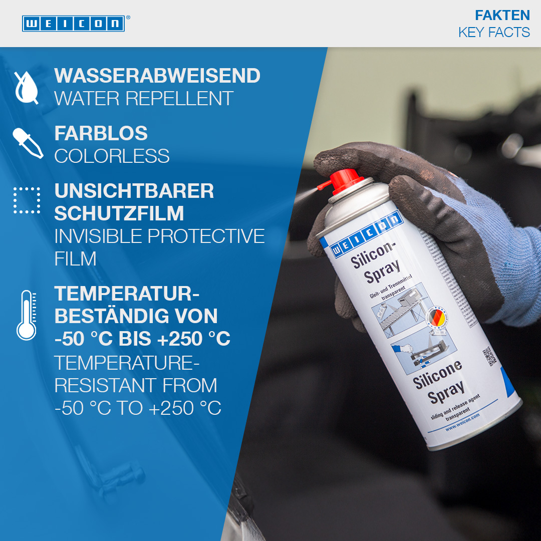 Spray Silicone | Agent de lubrification et séparation