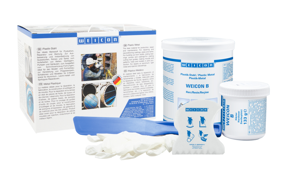 WEICON B | steel-filled epoxy resin system for repairs and moulding