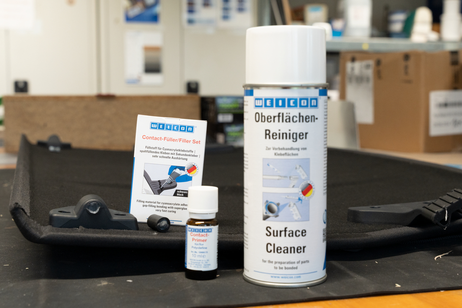 Contact-Filler Set | black special filler and cyanoacrylate adhesive Contact VA 8312