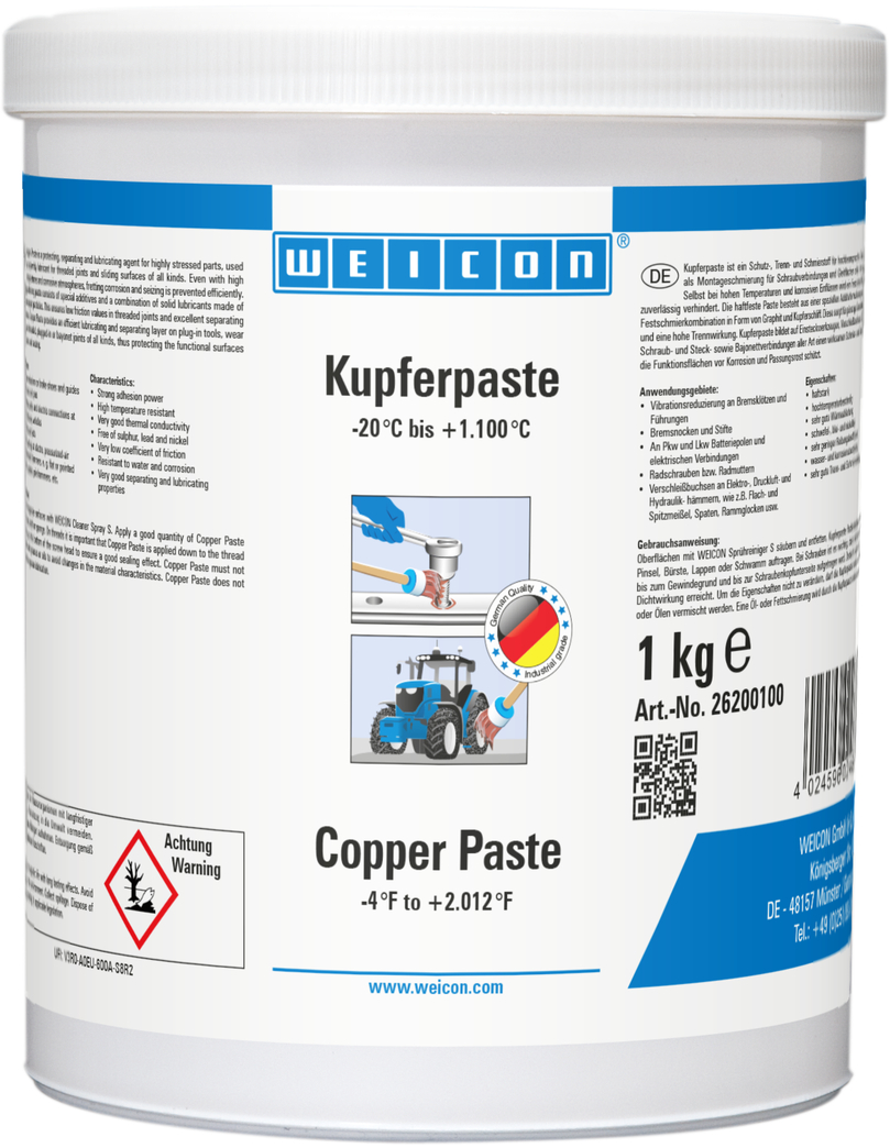 Kupferpaste | Schmier- und Trennmittelpaste auf Kupferbasis