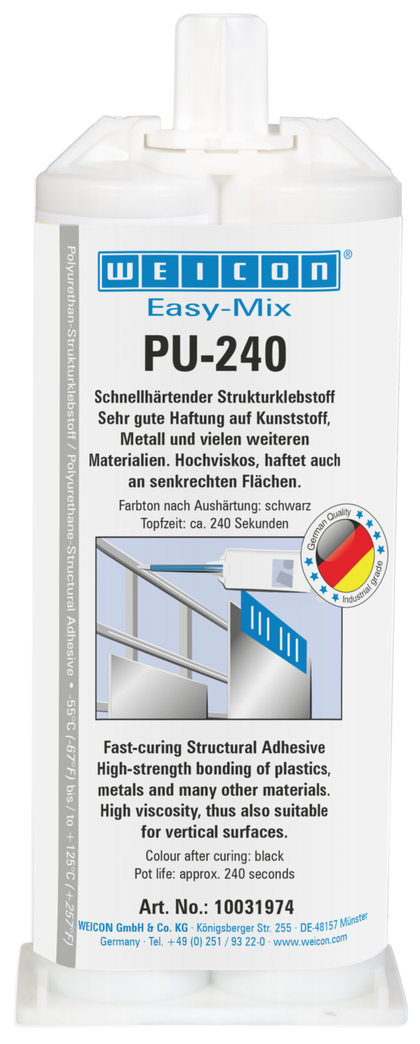 Easy-Mix PU-240 colla a base poliuretanica | Adesivo poliuretanico ad alta resistenza, pot life di circa 240 secondi.