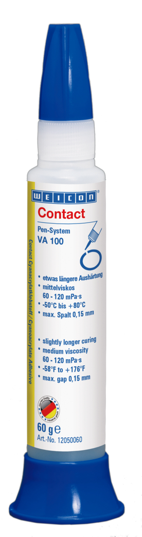 VA 100 Adhésif Cyanoacrylate | Colle instantanée pour métal, matières plastiques et caoutchouc VA 100 Adhésif Cyanoacrylate | Colle instantanée pour métal, matières plastiques et caoutchouc