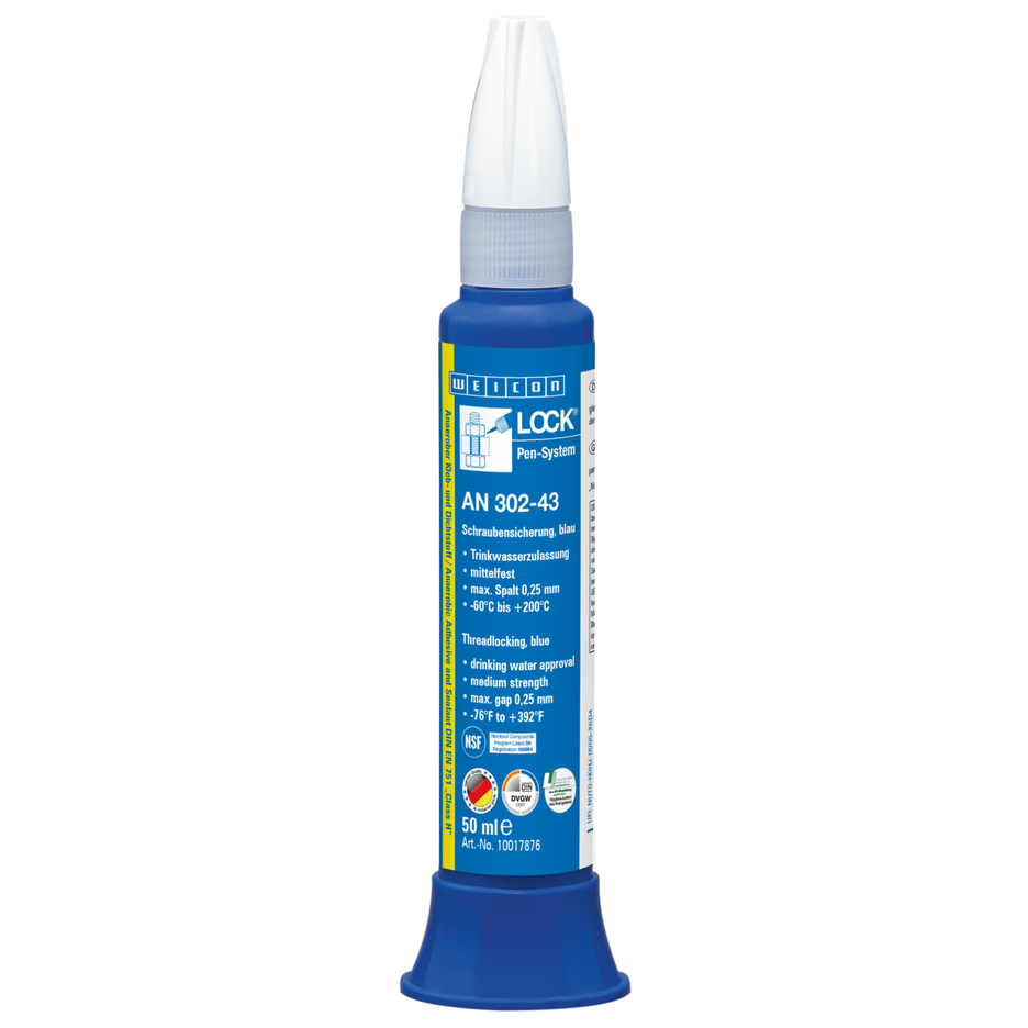 WEICONLOCK® AN 302-43 Threadlocking | medium strength, higher viscosity, with drinking water approval