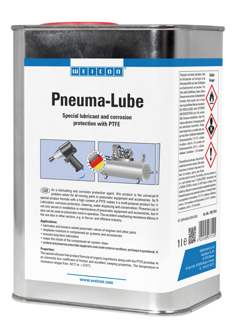 Pneuma-Lube | Lubrifiant avec PTFE pour outils pneumatiques