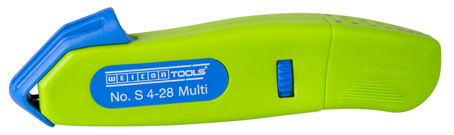 Couteau à dégainer No. S 4-28 Multi Green Line | avec fonction de dénudage intégrée, capacité 4 - 28 mm Ø Couteau à dégainer No. S 4-28 Multi Green Line | avec fonction de dénudage intégrée, capacité 4 - 28 mm Ø