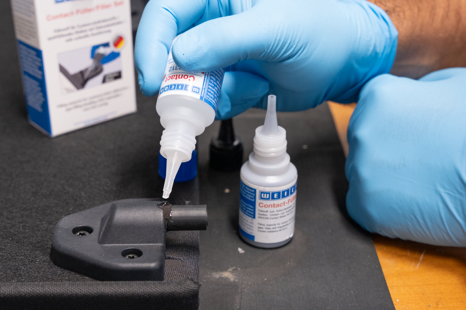 Contact-Filler Set | black special filler and cyanoacrylate adhesive Contact VA 8312