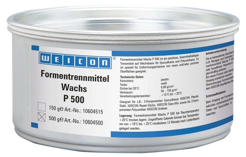 Mould Release Agent Wax P 500 | for porous surfaces