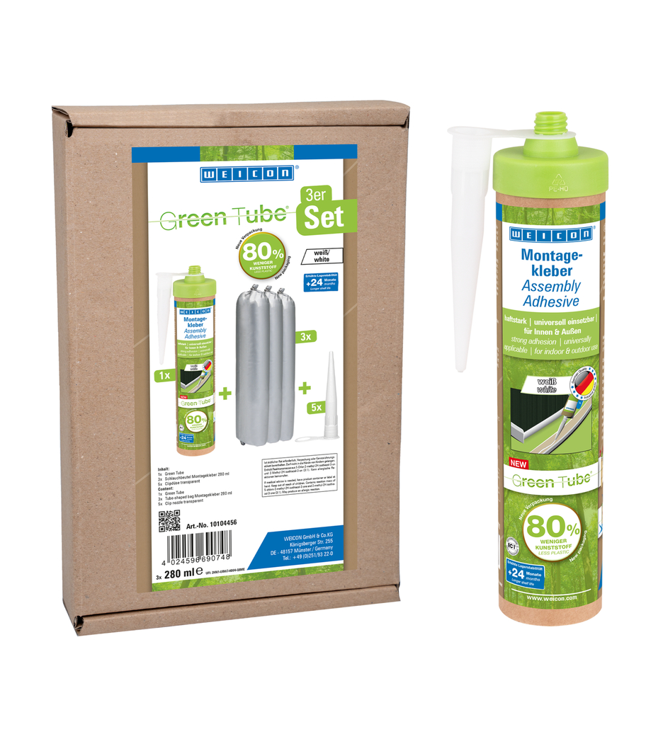 Colla per montaggio Green Tube WEICON | Forte adesivo universale per uso interno ed esterno