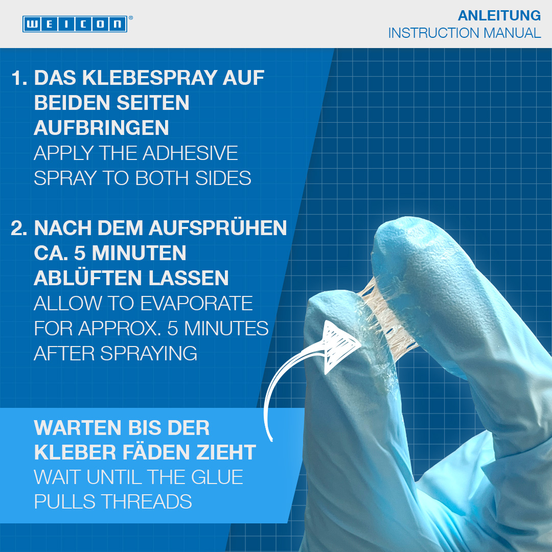 Colla Spray | adesivo a contatto spray, ideale per cartone e carta