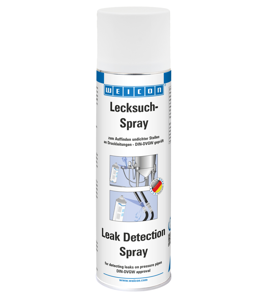 Lecksuch-Spray | Risse und Undichtigkeiten an Druckleitungen auffinden