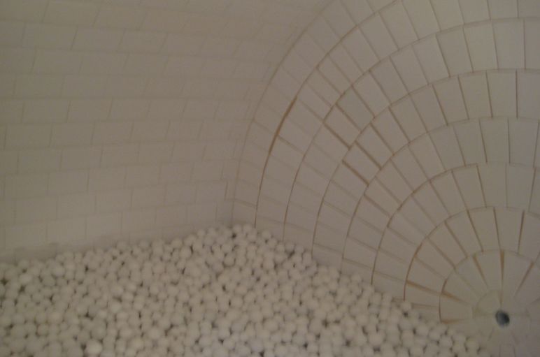 Weiße Mühle von Innen