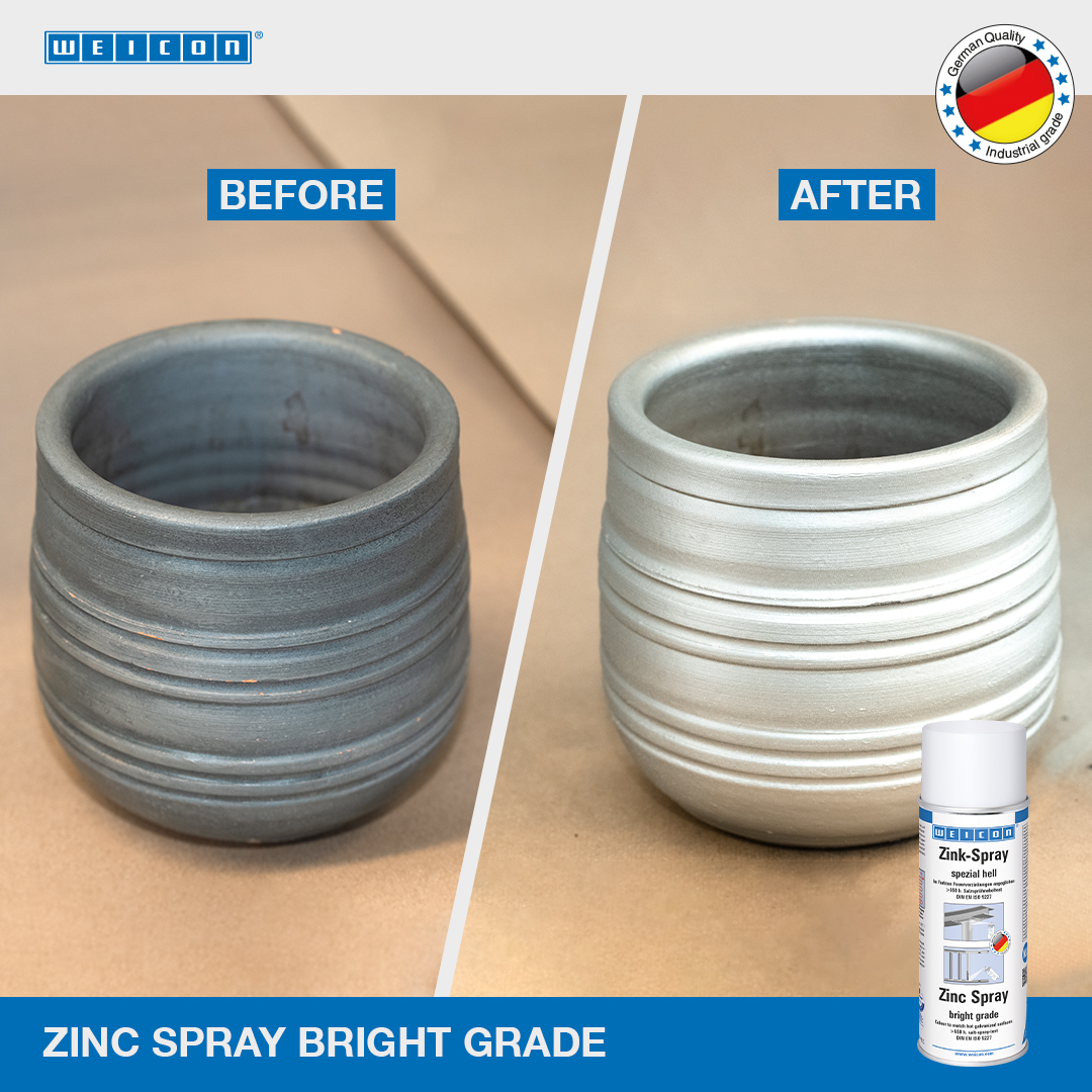 Spray Zinc « spécial clair » | protection cathodique contre la corrosion avec autorisation pour le secteur alimentaire