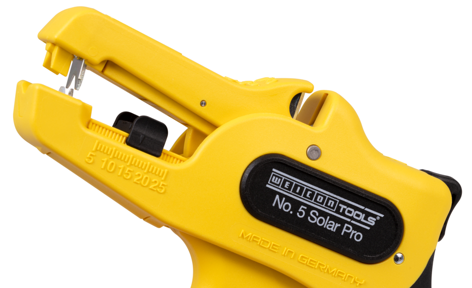 Wire Stripper No. 5 Solar Pro | For the stripping and skinning of common photovoltaic cables with a cross-section of 1.5–10 mm²