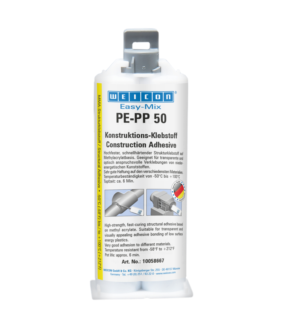 Easy-Mix PE-PP 50 | adesivo strutturale a base di acrilato di metile per plastiche speciali
