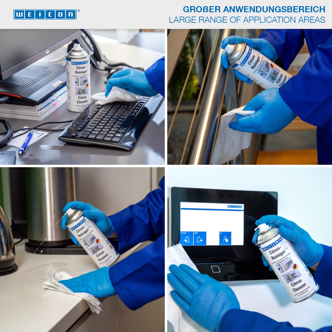 Detergente agli Agrumi Spray | detergente spray universale con un contenuto di isopropanolo superiore al 75%.
