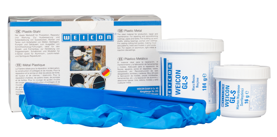 WEICON GL-S | mineral-filled epoxy resin system for wear protection coating, slow curing