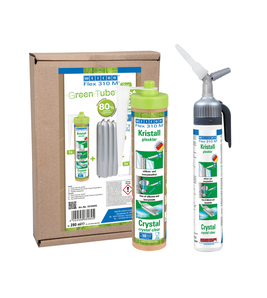 Flex 310 M® Cristallo MS Polimero | Adesivo elastico a base di polimeri MS per un utilizzo versatile