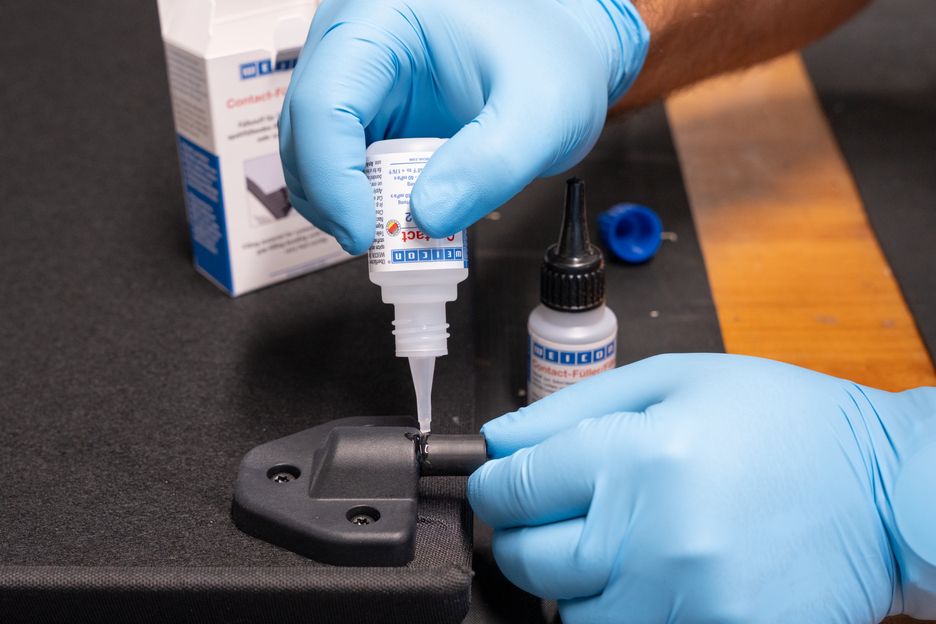 Contact-Filler Set | black special filler and cyanoacrylate adhesive Contact VA 8312