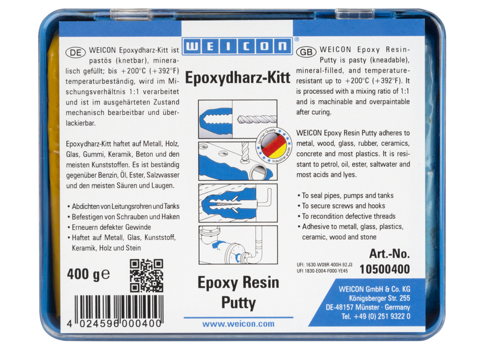 Epoxidharz-Kitt | knetbare Universal-Reparaturmasse