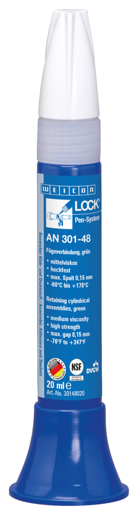 WEICONLOCK® AN 301-48 accoppiamento parti cilindriche | Frenafiletti ad alta resistenza, con omologazione per l'acqua potabile