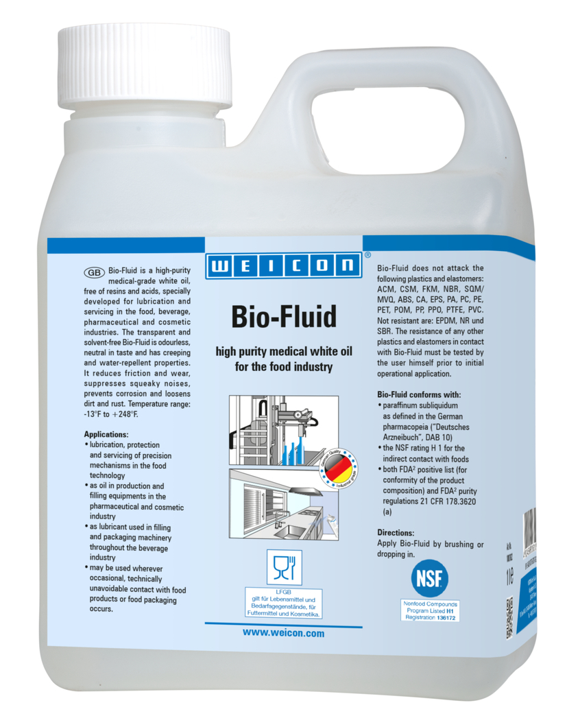Bio-Fluid | olio lubrificante per il settore alimentare NSF H1
