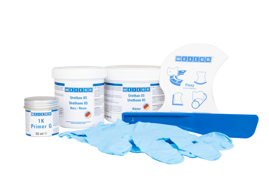 Kit per Riparazione cinghie | Composto di riparazione e rivestimento in poliurea per superfici in gomma, confezione da lavoro